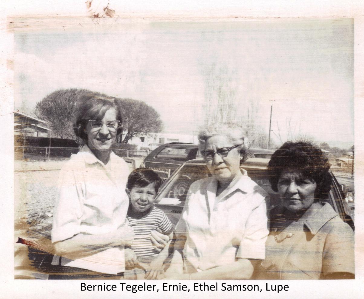 Bernice Tegeler and friends